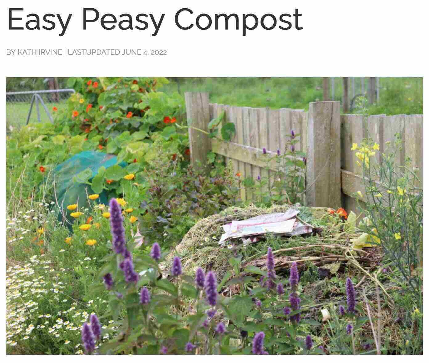 Composting gardening waste at home